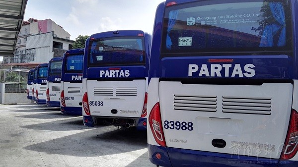 菲律宾装配玉柴发动机的中通客车 菲律宾装配玉柴发动机的中通客车