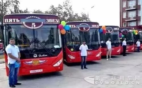 配装玉柴发动机的中国出口客车 配装玉柴发动机的中国出口客车