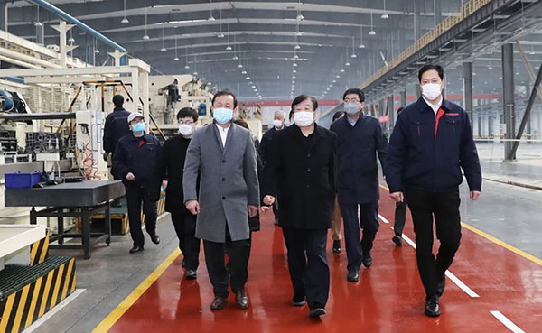 谭旭光在昌邑浩信集团调研