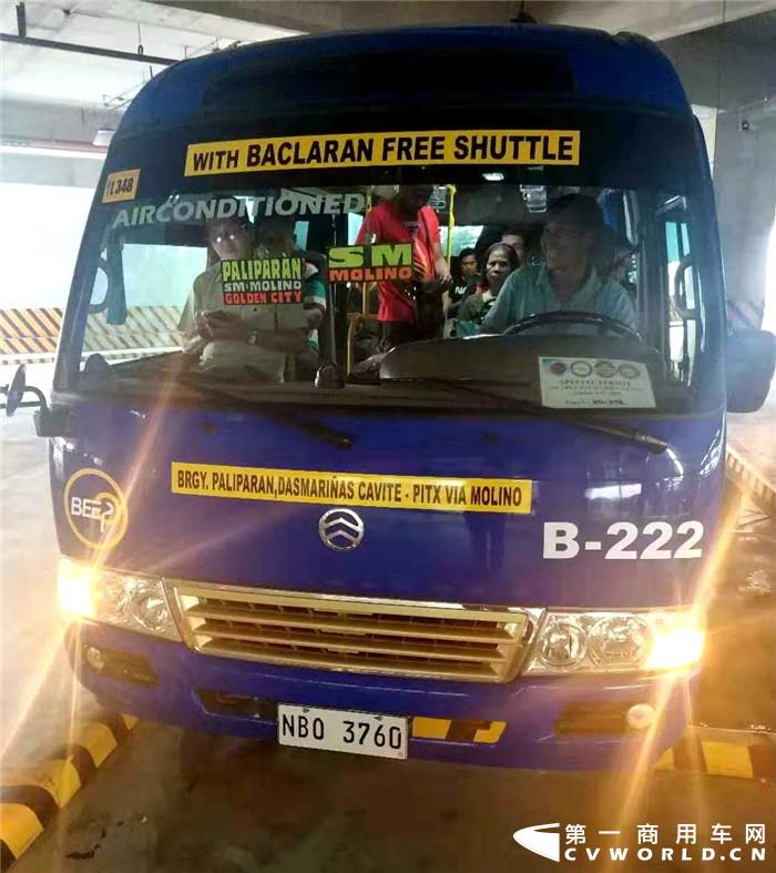 玉柴YC4FA配套金旅客车在菲律宾运营中 玉柴YC4FA配套金旅客车在菲律宾运营中